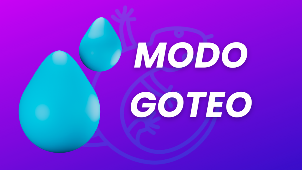 ¿Cómo activar el modo goteo en una lección?